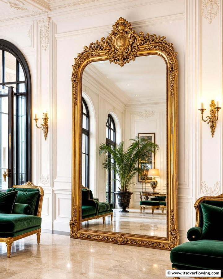 Statement Mirrors for Visual Impact - 25 Luxury Living Room Ideas for a Sophisticated Look