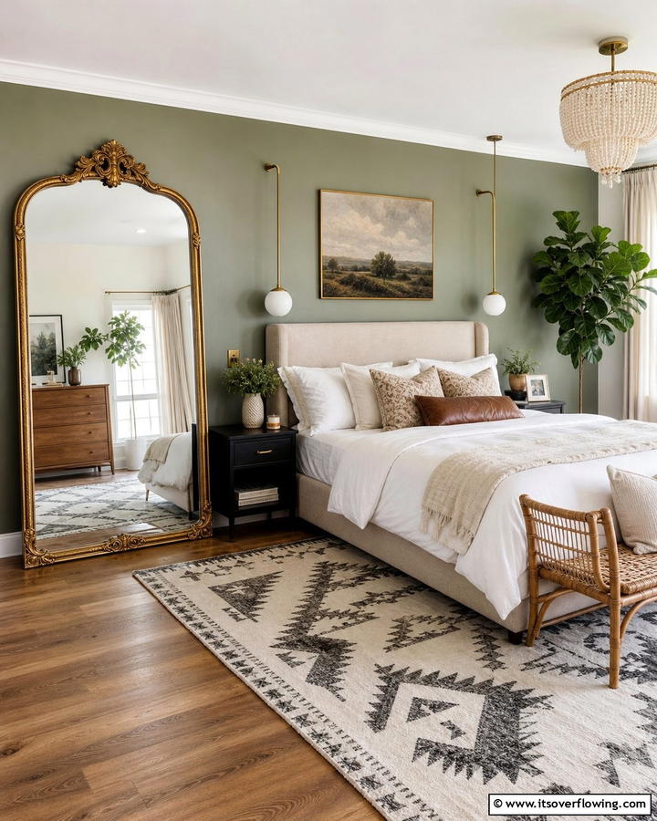 Statement Mirrors - 17 Romantic Bedroom Ideas for Intimate and Cozy Retreats