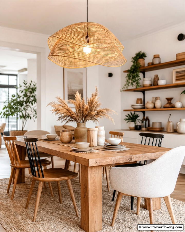 Statement Pendant Lighting - 25 Boho-Scandinavian Design and Decor Ideas