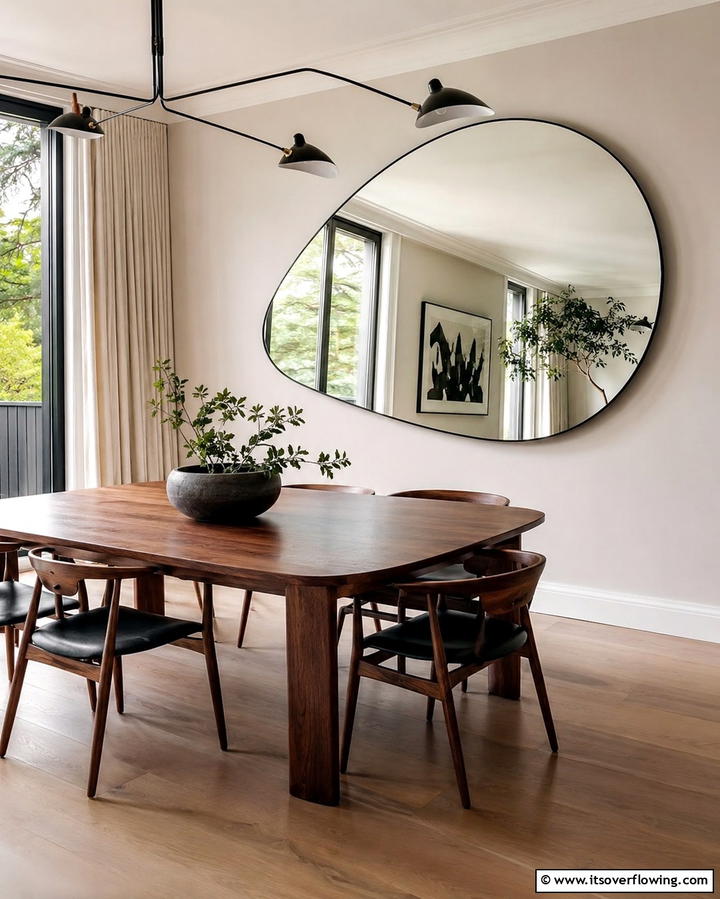Statement Piece Mirror - 30 Stunning Dining Room Mirror Ideas for Elegance
