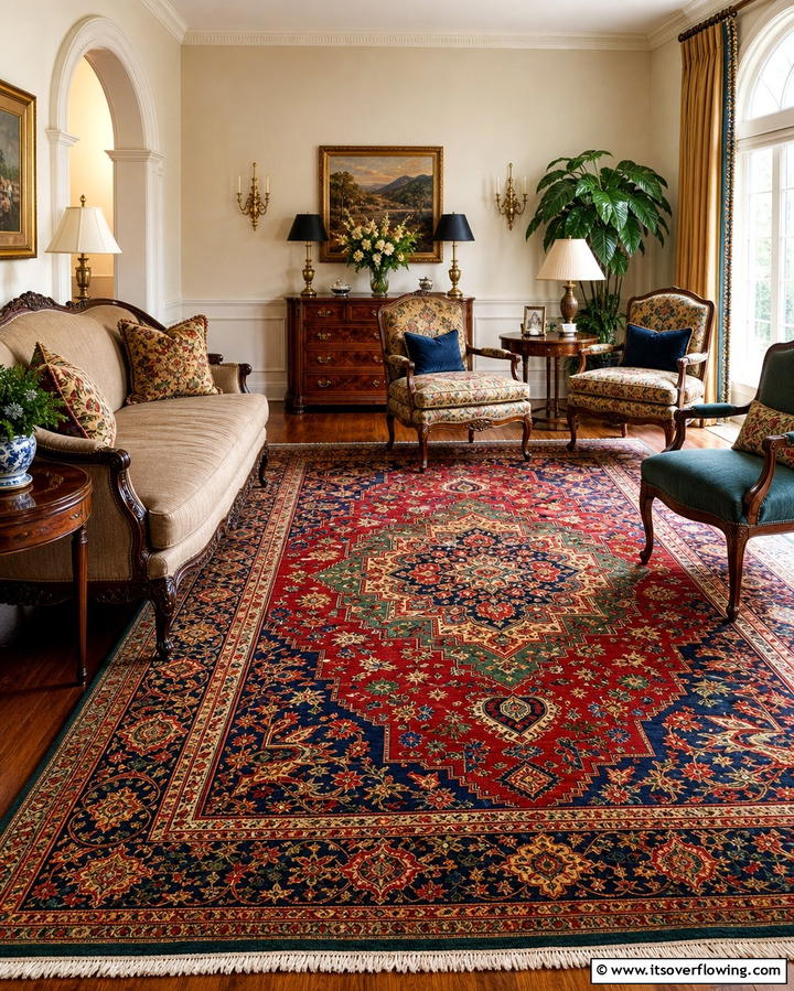 Statement Rugs - 25 Traditional Interior Design Ideas for Classic Homes