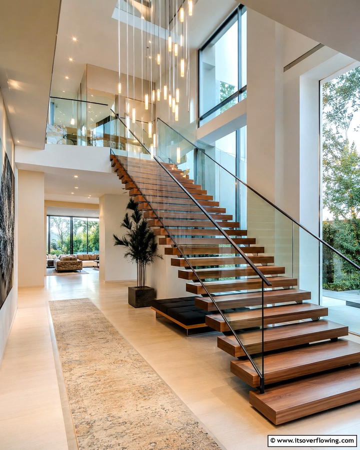 Statement StaircasesExact - 25 Townhouse Interior Design Ideas for Modern Living