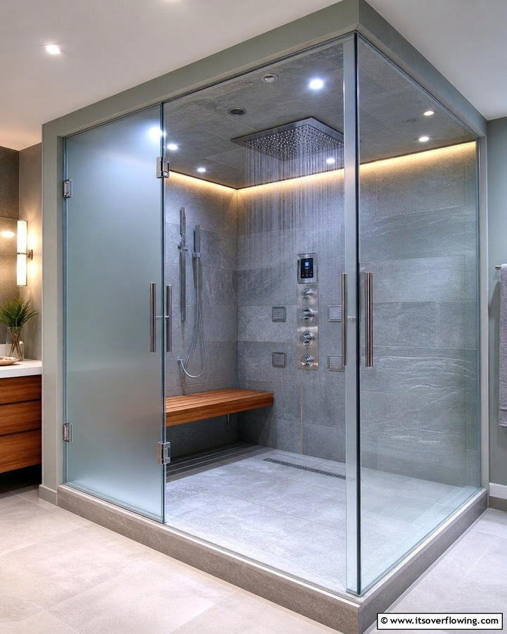 Steam Shower Lighting - 20 Shower Lighting Ideas for a Bright and Inviting Bathroom