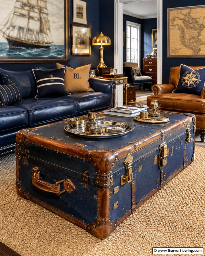 Steamer Trunk Coffee Tables - 25 Steampunk Interior Design Ideas for Unique Homes