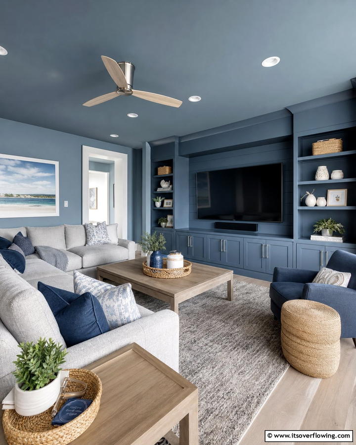 Steel Blue - 30 Home Theater Paint Colors for Immersive Entertainment