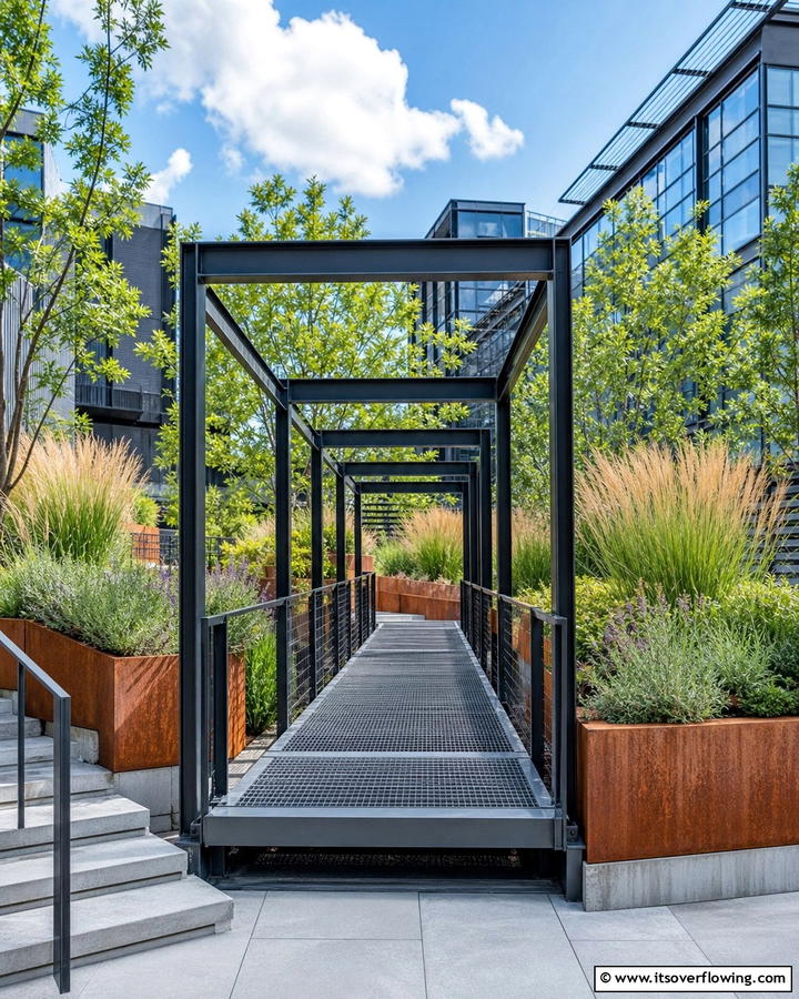 Steel Elevated Walkway - 20 Elevated Walkway Ideas for a Unique Landscape