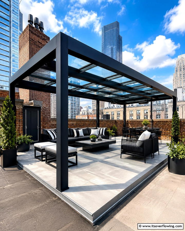 Steel Frame Pergola - 25 Patio Pergola Ideas for Stylish Outdoor Living