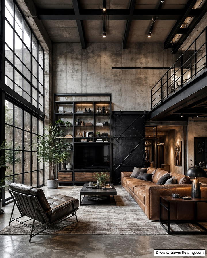 Steel and Iron Accents - 30 Bold Brutalist Interior Design Concepts for Modern Spaces