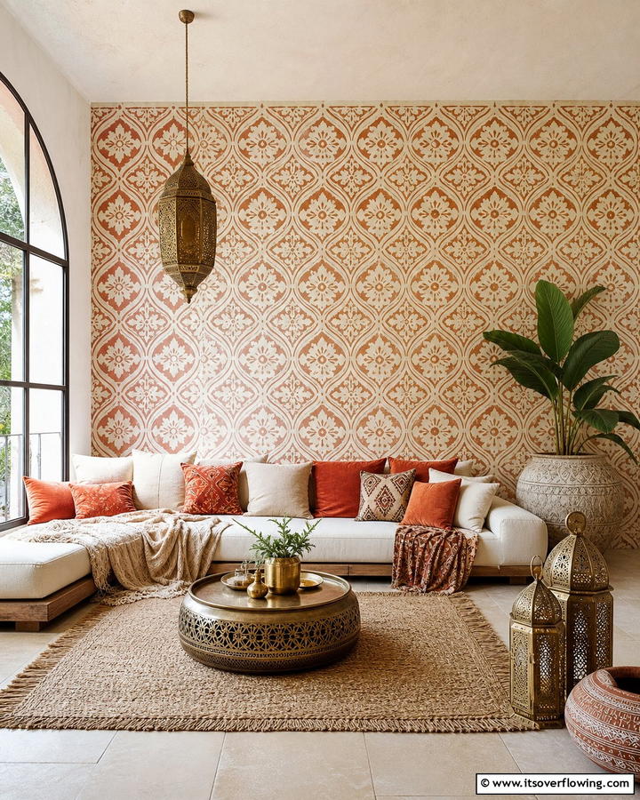 Stencil Art Masterpiece - 30 Wall Painting Ideas for Every Room in Your Home