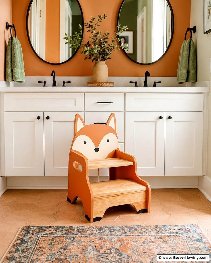 Step Stools with PersonalityExact - 25 Kids Bathroom Ideas for Fun and Functionality