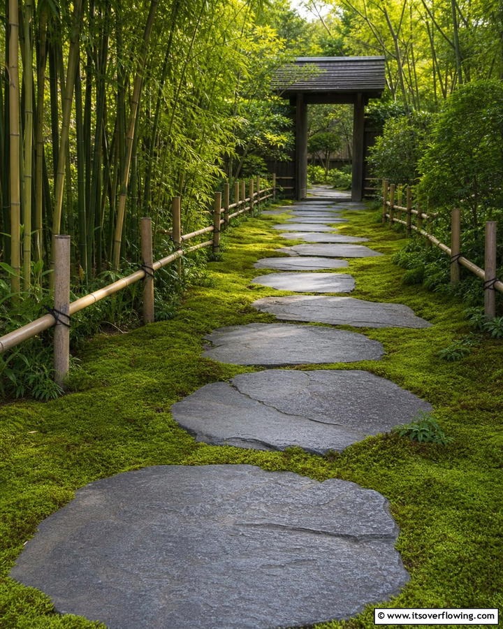 Stepping Stone Pathways - 30 Asian-Inspired Landscaping Ideas for Serene Gardens