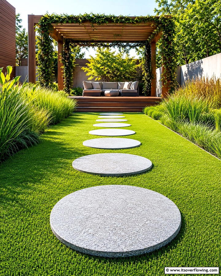 Stepping Stone Pathways for Simplicity - 25 Paver Walkway Ideas to Enhance Your Outdoor Space