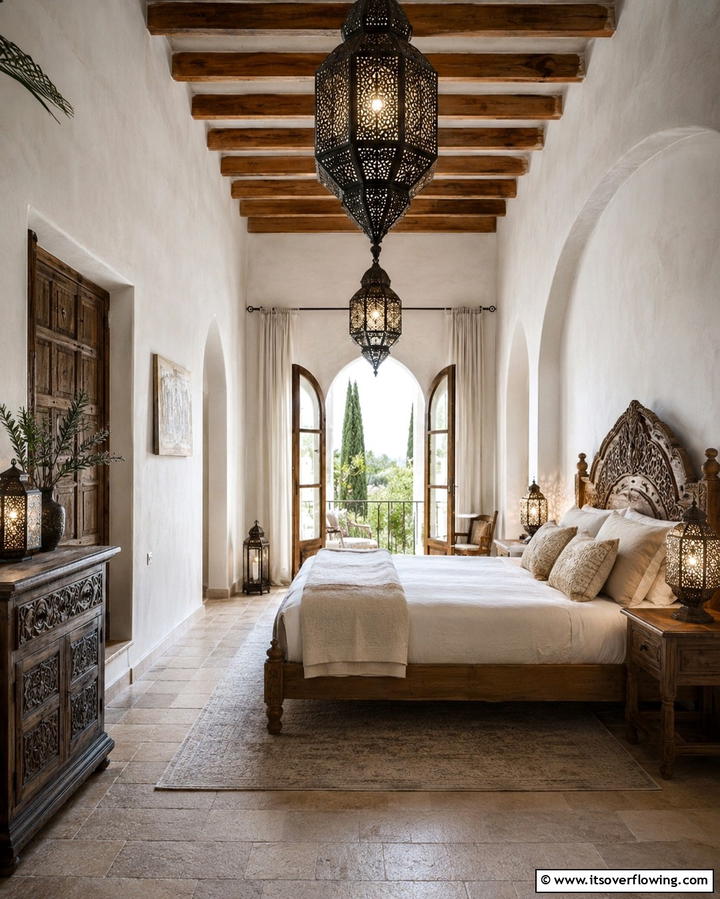 Stone Accent WallsExact - 30 Mediterranean Bedroom Ideas for Sun-Kissed Relaxation