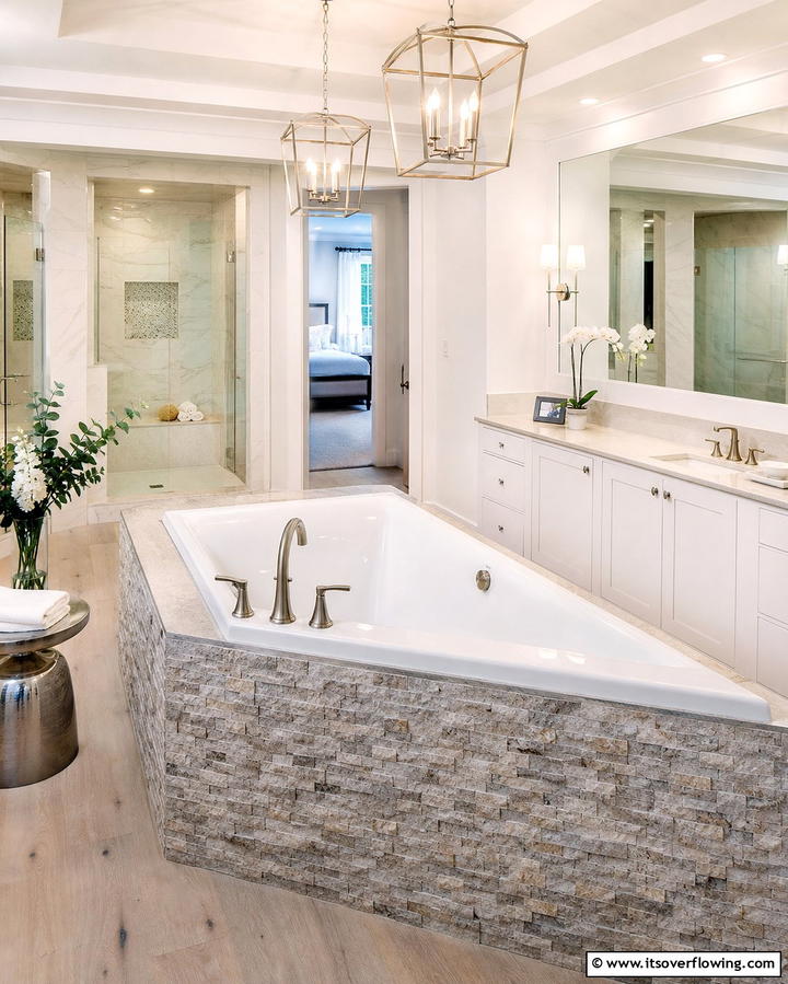 Stone Bathtub SurroundsExact - 25 Stone Bathroom Ideas for a Rustic and Elegant Look
