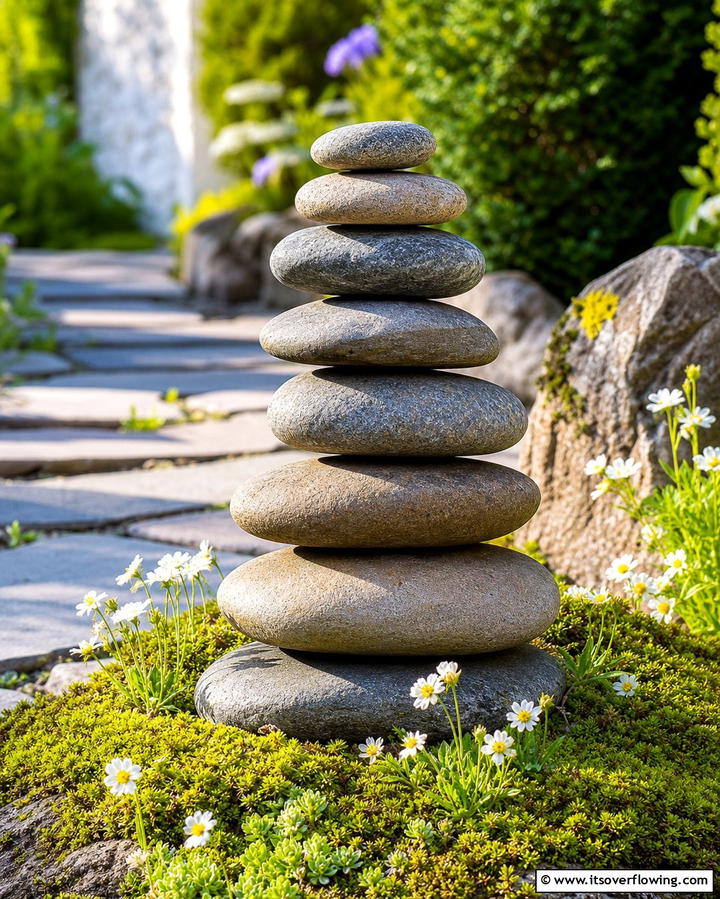 Stone Cairns for Tribute - 25 Memorial Garden Ideas to Honor Loved Ones
