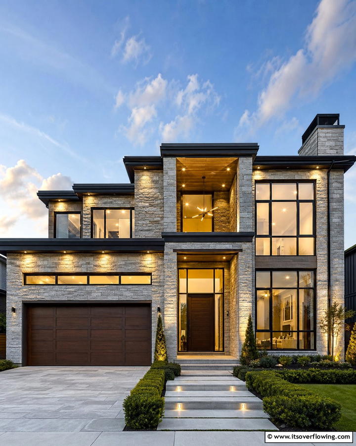 Stone Cladding for Facades - 30 Natural Stone Wall Ideas for Rustic Outdoor Landscapes