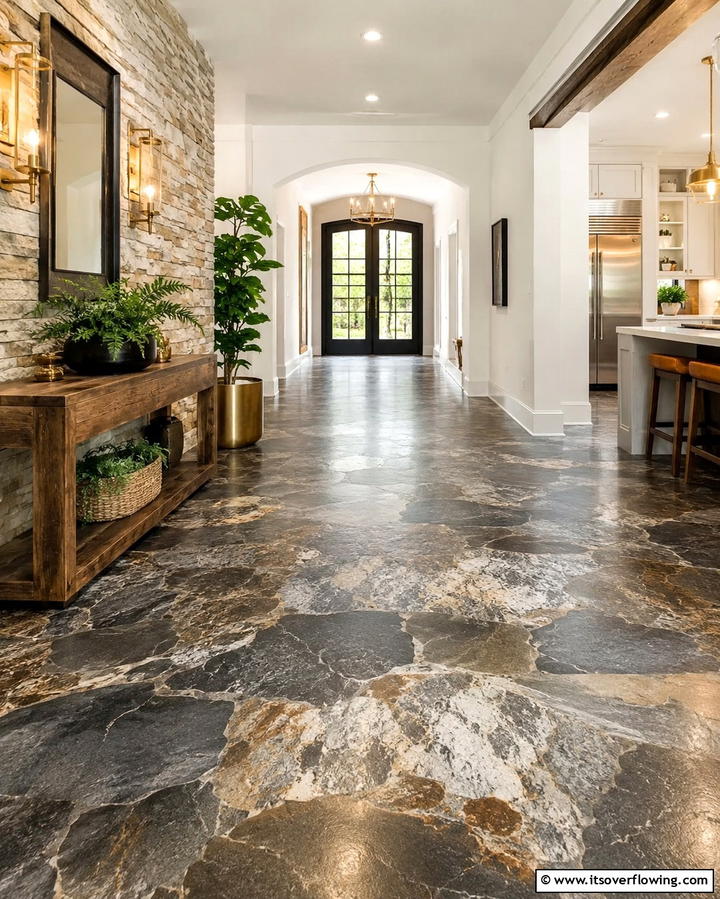 Stone Look Epoxy Floors - 25 Epoxy Floor Designs for Modern and Durable Homes