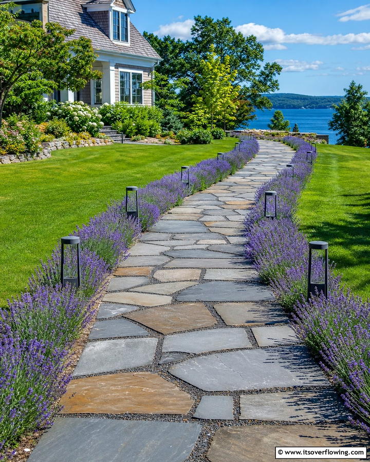 Stone Pathways for Serenity - 25 Memorial Garden Ideas to Honor Loved Ones