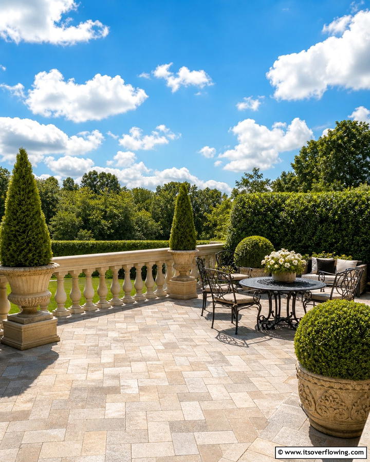 Stone Pavers for a Classic Look - 25 Deck Flooring Ideas for a Beautiful Outdoor Space