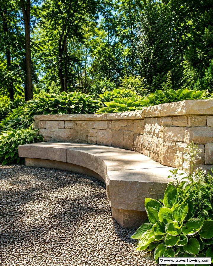 Stone Seating Areas - 25 Rock Landscaping Ideas to Transform Your Outdoor Space