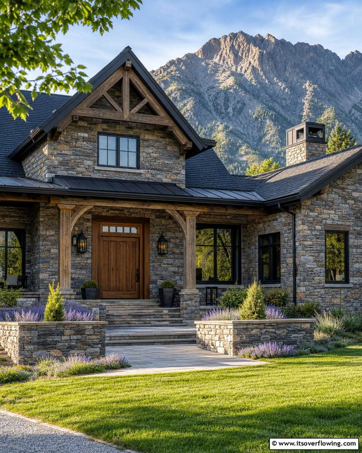 Stone Siding - 21 Exterior House Siding Ideas for Modern Homes