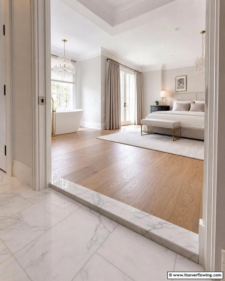 Stone Thresholds - 20 Floor Transition Ideas for a Seamless Look