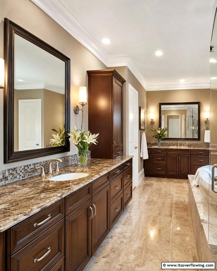 Stone Vanity Countertops - 25 Stone Bathroom Ideas for a Rustic and Elegant Look