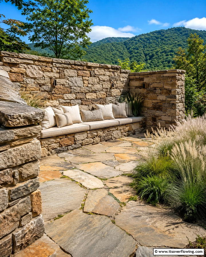 Stone Wall Enclosures - 25 Patio Enclosure Ideas for Year-Round Enjoyment