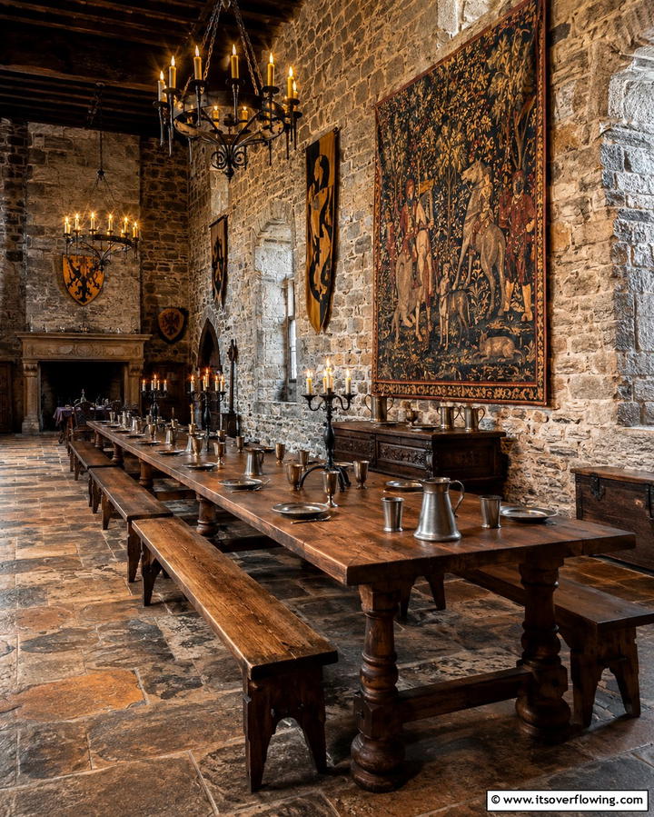 Stone Walls or Textures - 25 Medieval Home Decor Ideas for a Unique Style