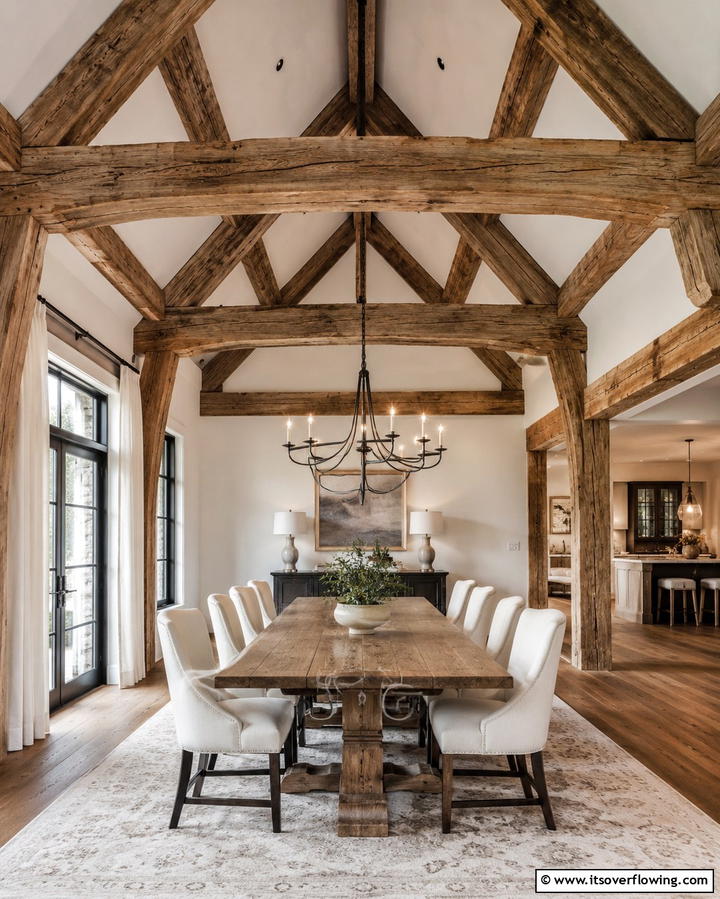 Stone or Brick Accent Walls - 30 Rustic Dining Room Ideas for Cozy Family Gatherings