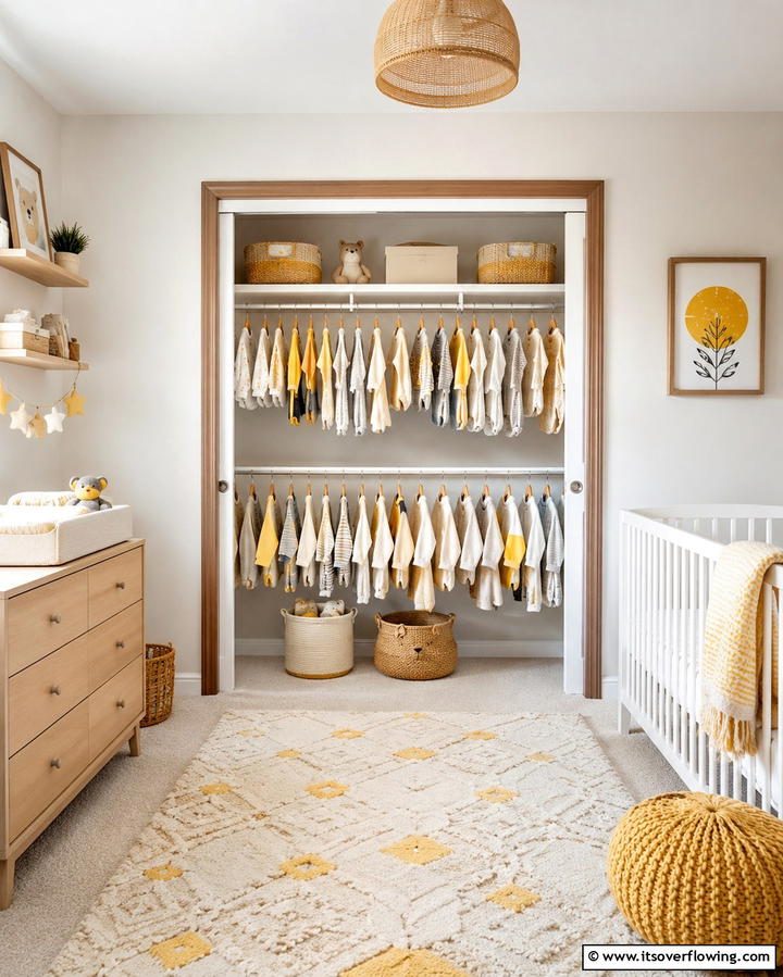 Storage Bins for Accessories - 25 Nursery Closet Ideas for Organized Baby Spaces