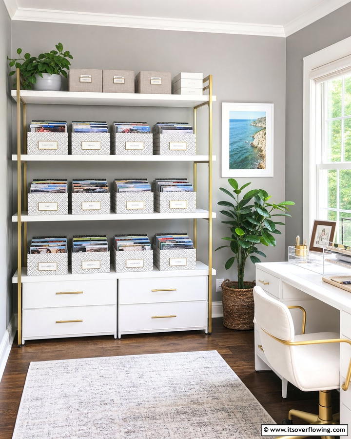 Storage Boxes with Dividers - 20 Photo Storage Ideas to Organize Your Memories