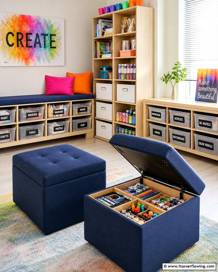 Storage Friendly Furniture - 25 Art Room Ideas for Creative Inspiration