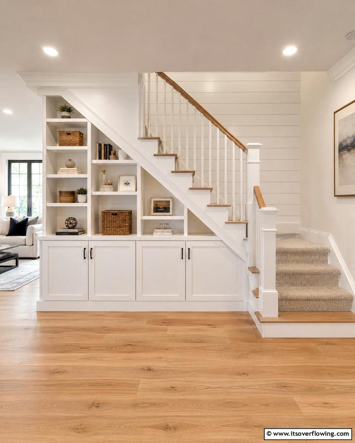 Storage Under the Stairs for Practicality - 25 Basement Stair Ideas to Transform Your Space
