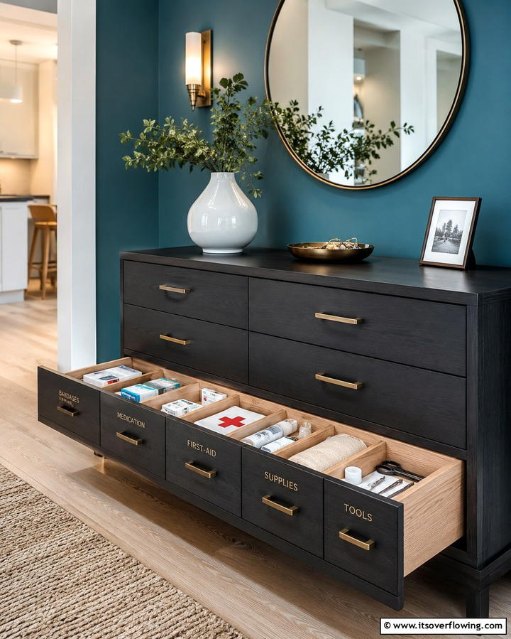 Store in Labeled Drawers - 25 Medicine Storage Ideas for Organized Living