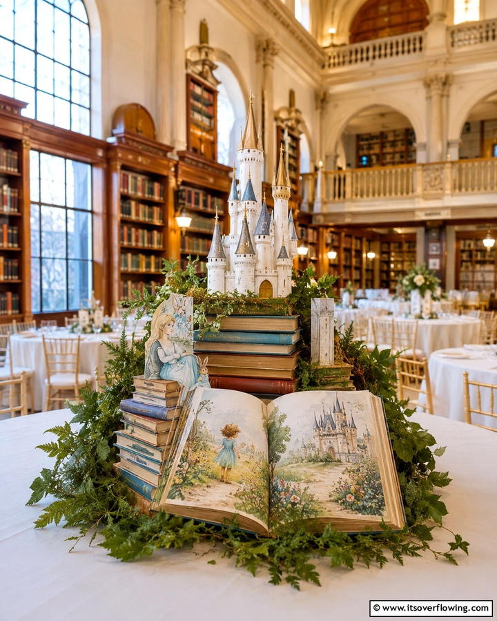 Storybook Themed Centerpiece - 30 Baby Shower Centerpiece Ideas for Adorable Themes