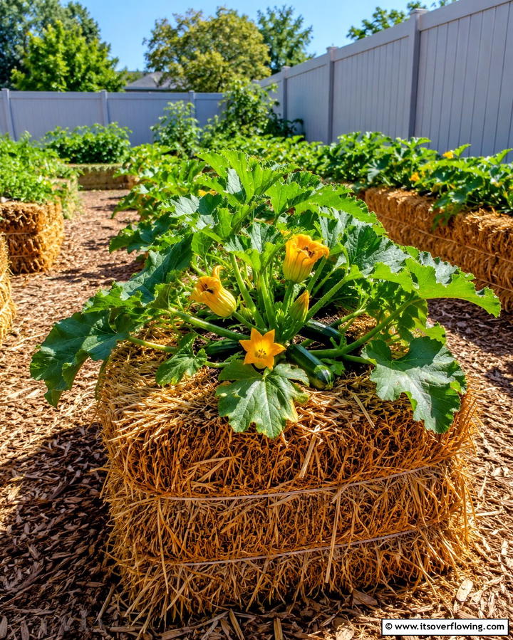 Straw Bale Garden Beds - 25 Inexpensive Raised Garden Bed Ideas for Your Yard