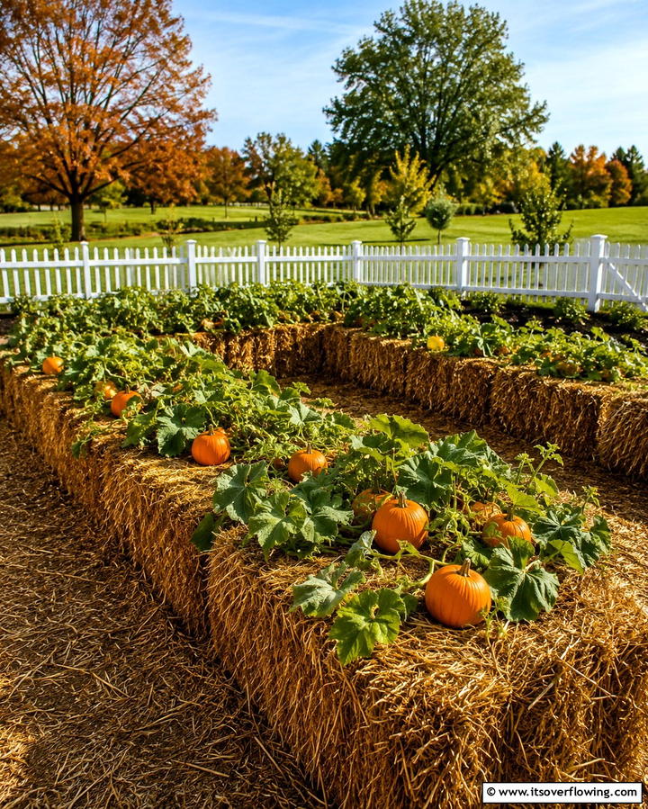 Straw Bale Raised Beds - 25 Inexpensive Raised Garden Bed Ideas for Your Yard