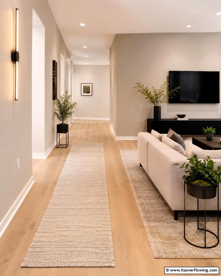 Streamlined Pathways - 30 Awkward Living Room Layout Solutions for Cohesive Design