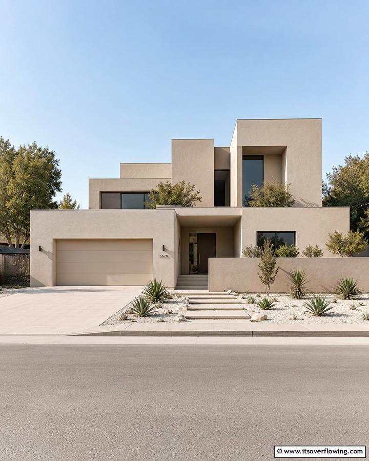 Streamlined Silhouettes - 30 Minimalist House Exterior Ideas- Clean & Modern Designs