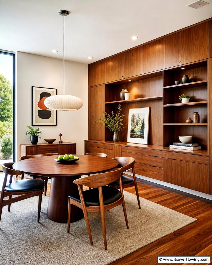 Streamlined Storage Options - 30 Mid-Century Modern Dining Rooms with Timeless Design