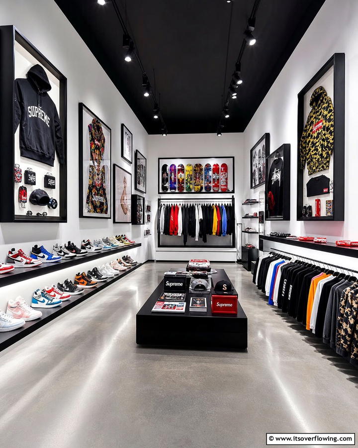 Streetwear Collection Display - 30 Hypebeast Room Decor Ideas for Urban Aesthetics