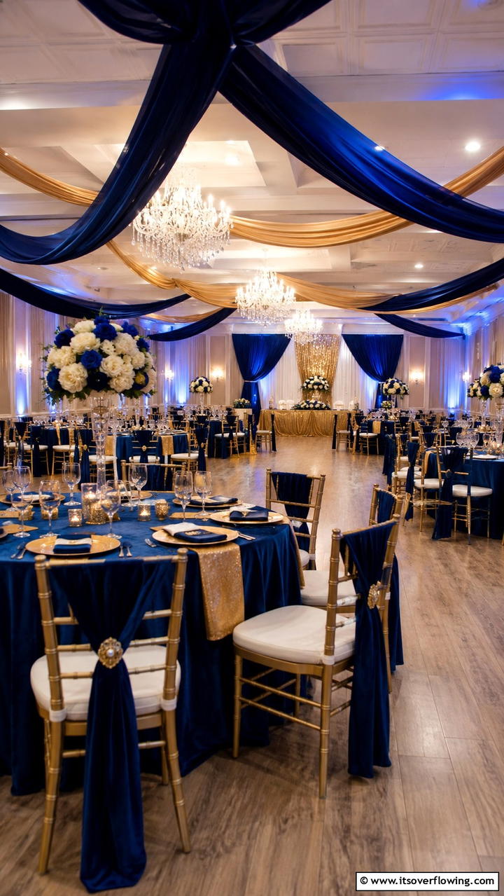 Striking Color Schemes - 30 Glamorous Wedding Ideas- Elegant Themes & Decor Inspiration