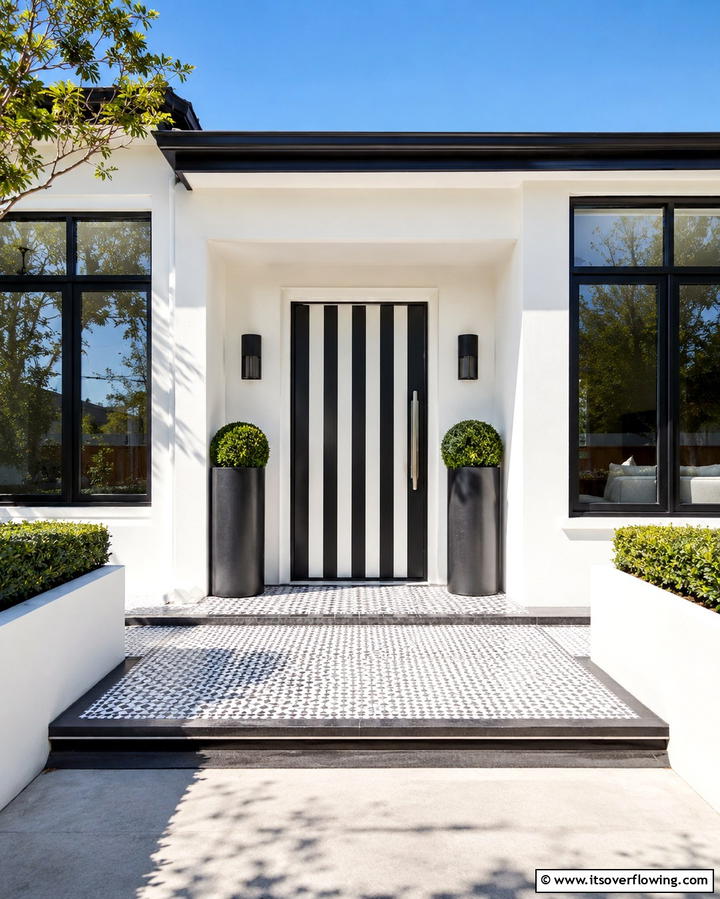 Striking Stripes - 25 Door Painting Ideas to Add Personality to Your Home