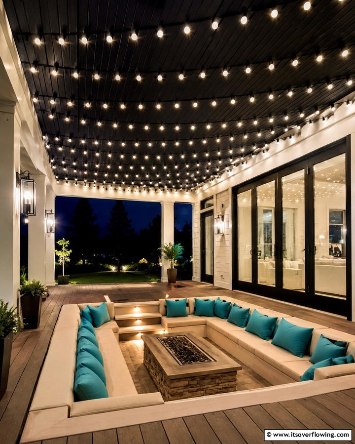 String Lights for Ambient Lighting - 25 Three Season Porch Ideas for Year-Round Enjoyment