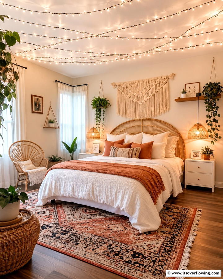 String Lights for Ambient Lighting - 25 Affordable Cheap Ceiling Ideas for Your Home