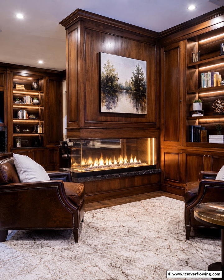 String Lights for a Whimsical Touch - 25 Fireplace Lighting Ideas to Create a Warm and Inviting Ambiance