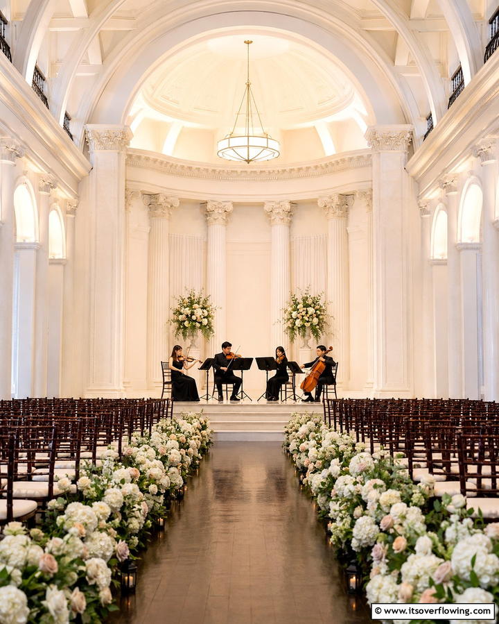 String Quartet for Ceremony Music - 30 Timeless Classic Wedding Inspiration Ideas for Elegant Celebrations