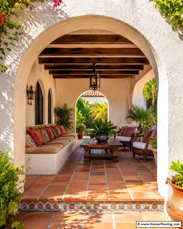 Stucco Walls - 25 Spanish Style Patio Ideas for Outdoor Living