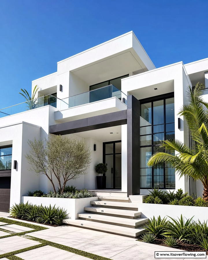 Stucco with Modern Finishes - 25 Modern Siding Ideas for a Contemporary Home